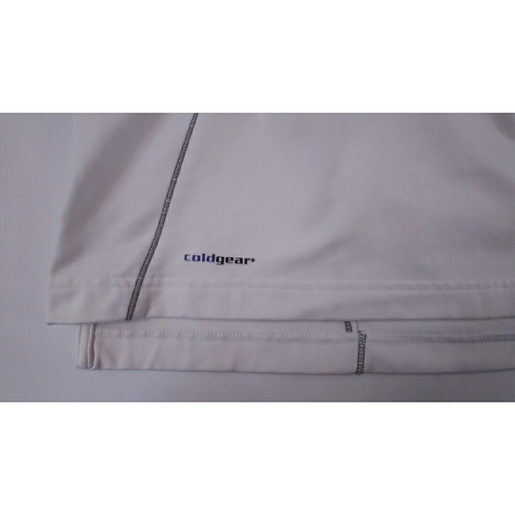 Under Armour white mens long sleeved polo coldgear - Picture 6 of 12